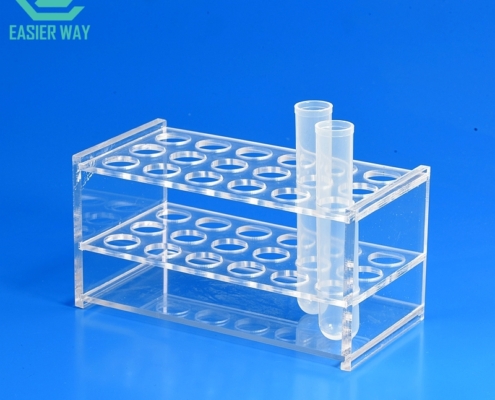 Acrylic test tube rack